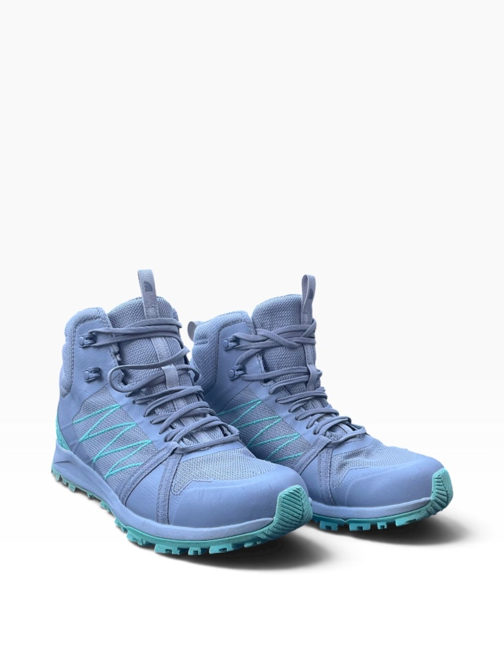 The North Face Litewave Fastpack II Mid Water Proof Boots Size 8 Blue Aqua